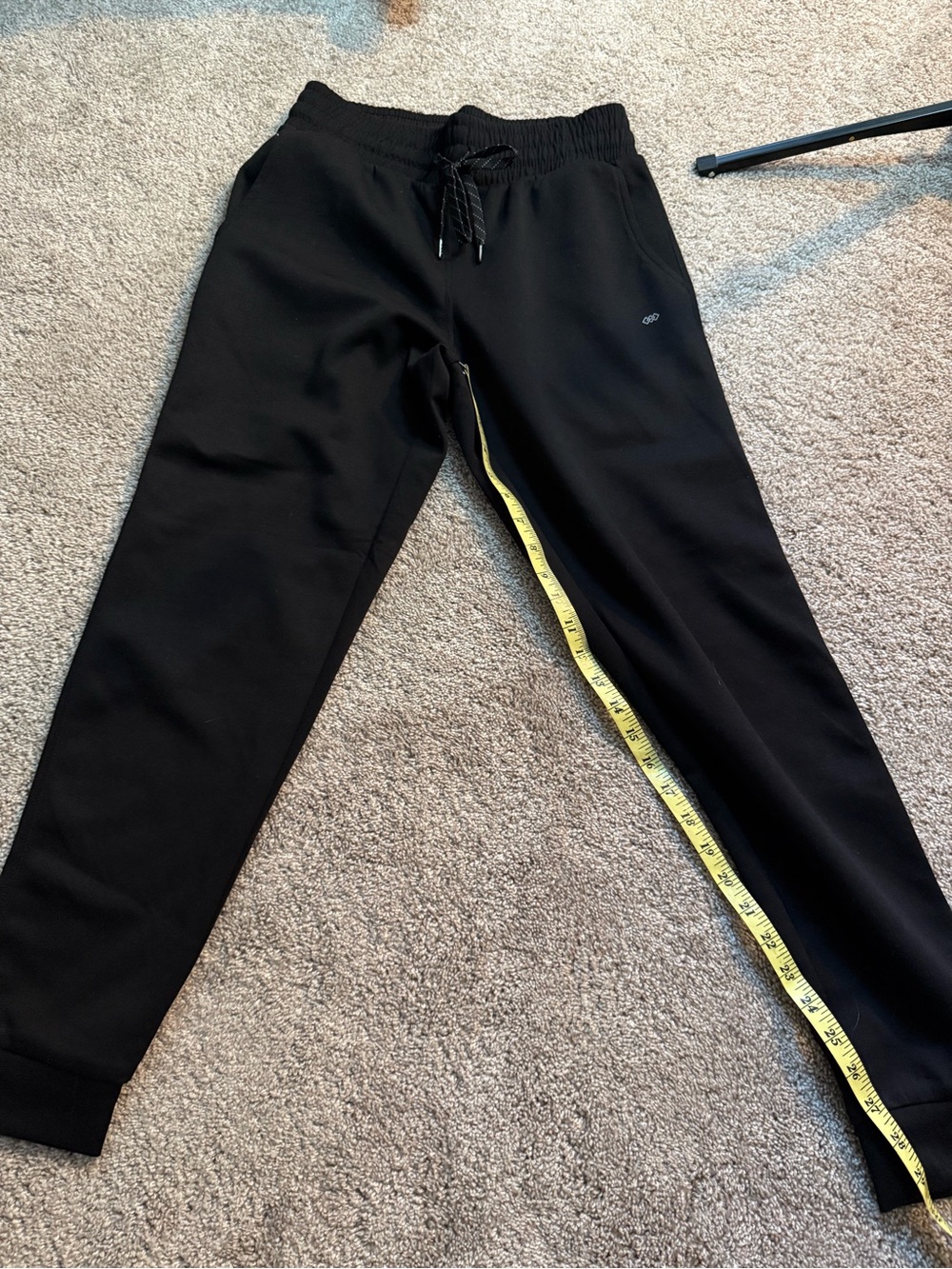 Classic Black Women's Jogger Pants with Drawstring Waist